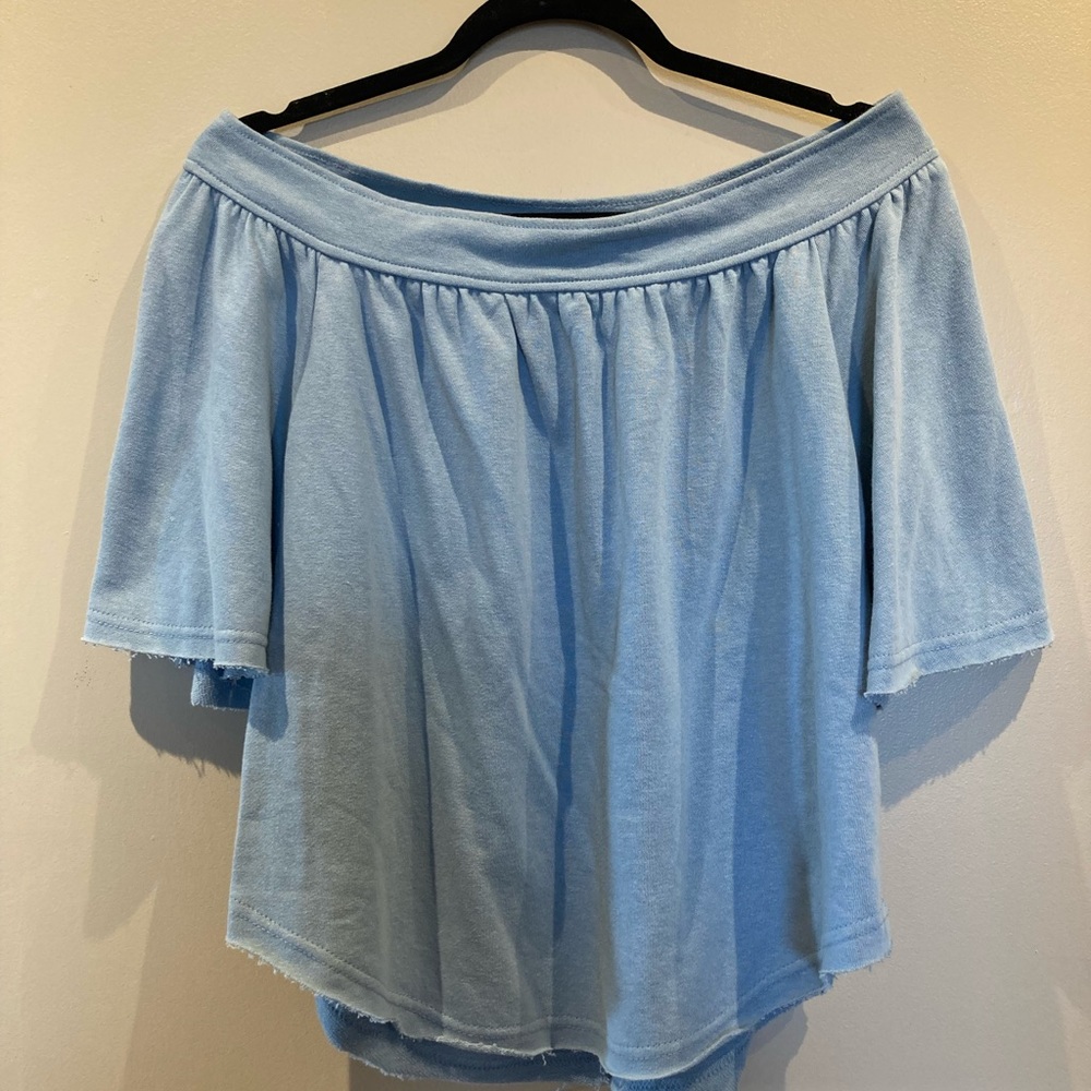 Rough edge off the shoulder top!